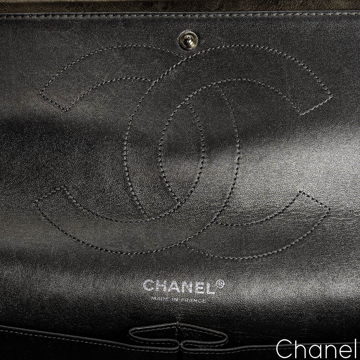 CHANEL Tweed Easy 2.55 Reissue XXL Maxi Flap Black 399684